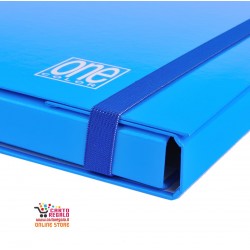 Cartellina con elastico spessore cm 3 AZZURRO