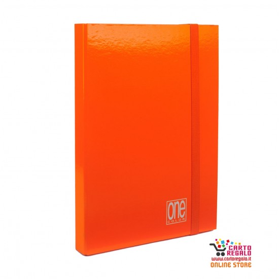 Cartellina con elastico spessore cm 3 ARANCIO