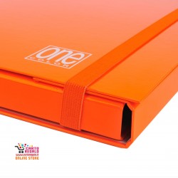 Cartellina con elastico spessore cm 3 ARANCIO