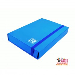 Cartellina con elastico spessore cm 5 AZZURRO Cartellina con elastico spessore cm 5 AZZURRO