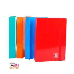 Set 6 cartelline con elastico spessore cm 5