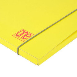 Cartellina con elastico GIALLO FLUO dorso 12mm