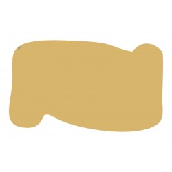 Foglio 60 etichette adesive sagomate ORO mm 36x21