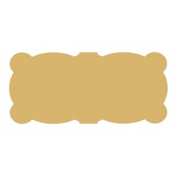 Foglio 48 etichette adesive sagomate ORO mm 45x21 Foglio 48 etichette adesive sagomate ORO mm 45x21