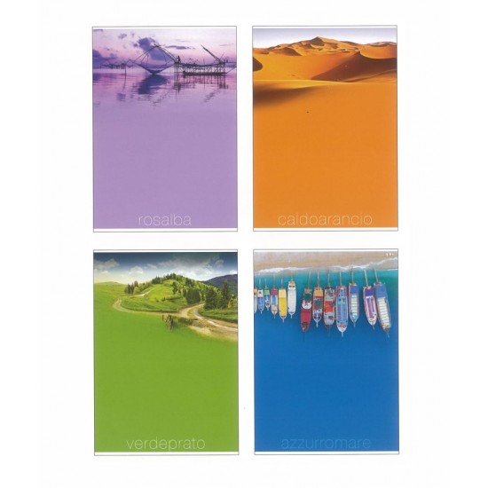 10 quadernoni maxi 100gr COLORSCAPE
