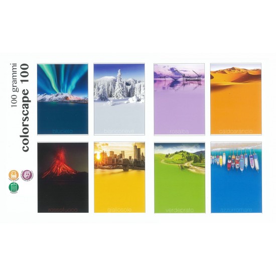 10 quadernoni maxi 100gr COLORSCAPE