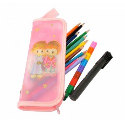 Astuccio scuola bimba con zip Astuccio scuola bimba con zip