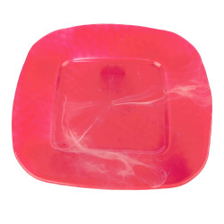 Piatto in vetro ROSSO ALABASTRO cm31