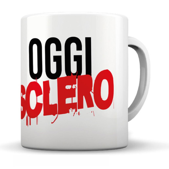 Tazza ceramica OGGI SCLERO 350ml
