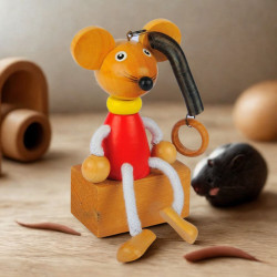 TOPOLONE in legno con molla