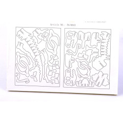 Set puzzle dinosauro in legno da costruire