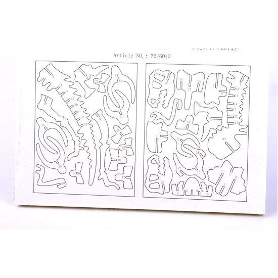 Set puzzle dinosauro in legno da costruire