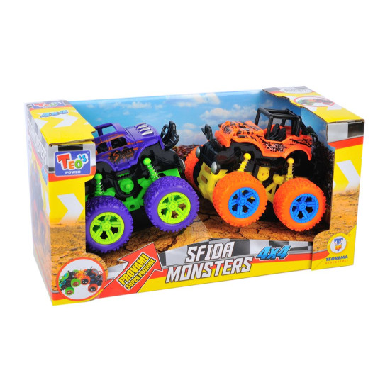 Sfida monster 4X4 arancio e viola