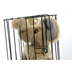 Pelouche ELEFANTINO coccoloso in gabbia  Pelouche ELEFANTINO coccoloso in gabbia