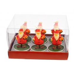 Confezione 6 candeline BABBO NATALE SNELLO Confezione 6 candeline BABBO NATALE SNELLO