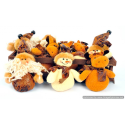 Pupazzi di Natale cm 12 - Expo 12pz Pupazzi di Natale cm 12 - Expo 12pz
