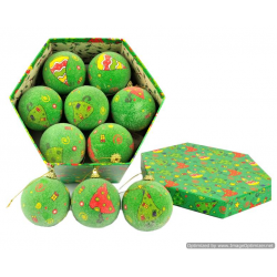 Sfere di NATALE 14pz box verde Sfere di NATALE 14pz box verde