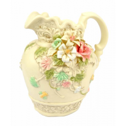 Vaso brocca in ceramica fiorellini Vaso brocca in ceramica fiorellini