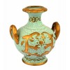 Mini anfora terracotta cm 9,5 azzurra