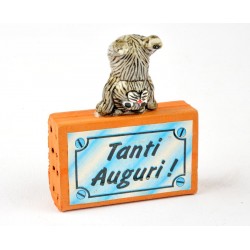 Magnete mattoncino GATTO TANTI AUGURI