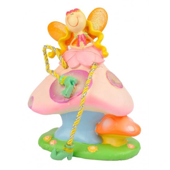 Salvadanaio FATINA ROSA 13cm