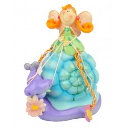 Salvadanaio FATINA AZZURRO 13cm Salvadanaio FATINA AZZURRO 13cm