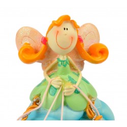 Salvadanaio FATINA AZZURRO 13cm Salvadanaio FATINA AZZURRO 13cm