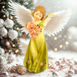 Statuine Angioletti Natalizi decorativi 4pz