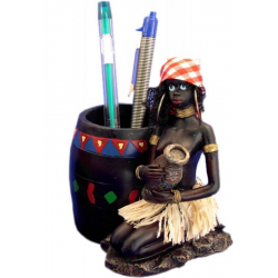 Portapenne etnico rotondo