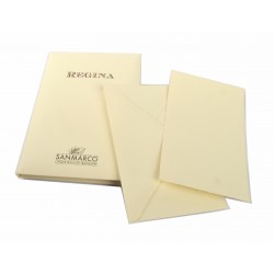 Biglietto con busta avorio REGINA mis. 9 Biglietto con busta avorio REGINA mis. 9
